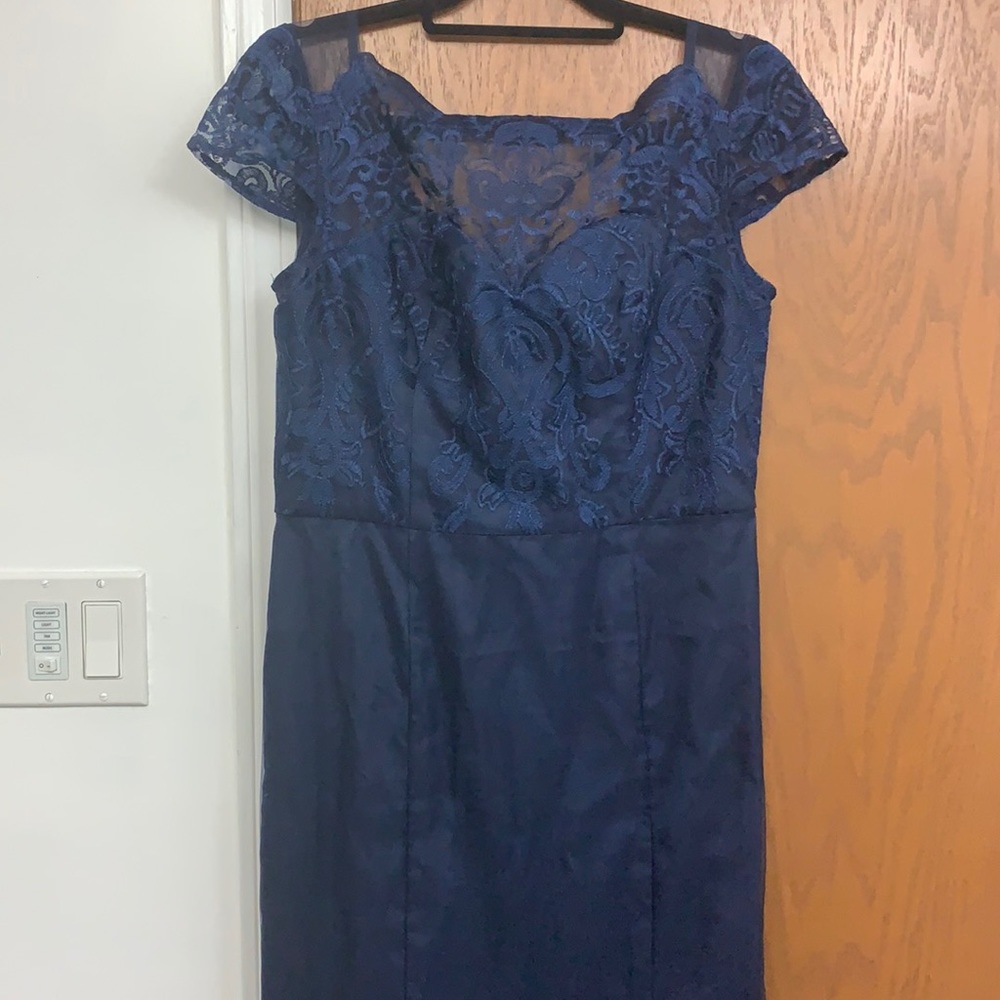 CHICHI LONDON navy mermaid evening gown sz 12